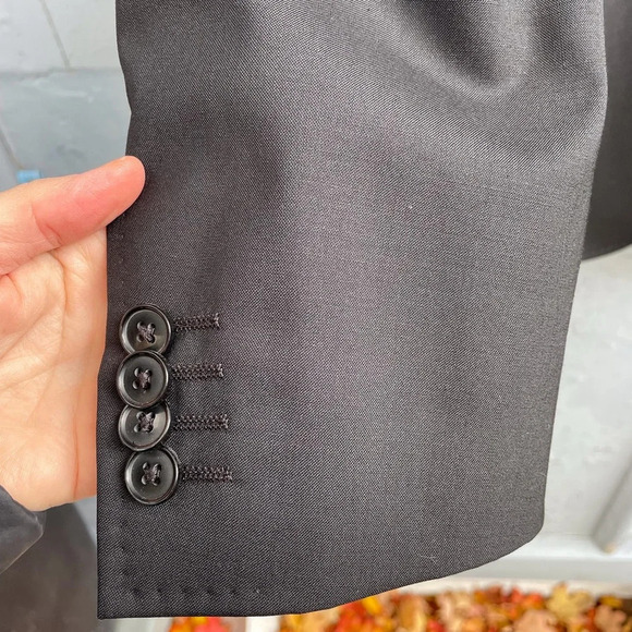 Dolce & Gabbana  Black Wool Blazer Sport Coat, IT 52 - Picture 6 of 9